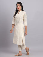 Rooh-e-Chikan Kurta Set – Handcrafted Lucknowi Chikankari Suit for Women