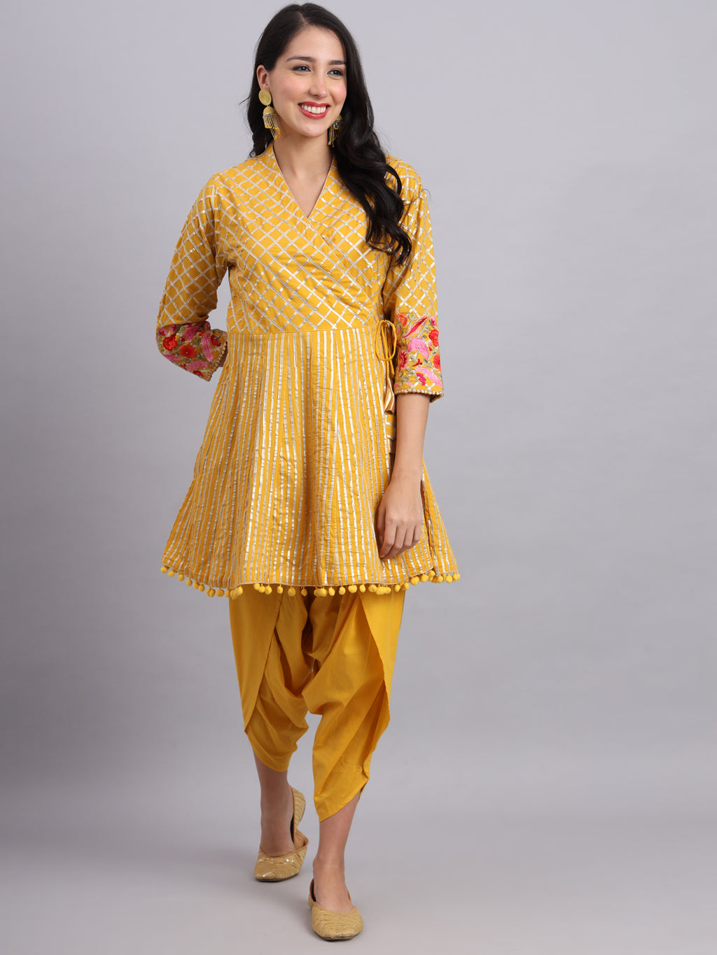 Sunflare Grace Ethnic Gota Kurti for Festive Wear – Traditional Designer Kurti for Women