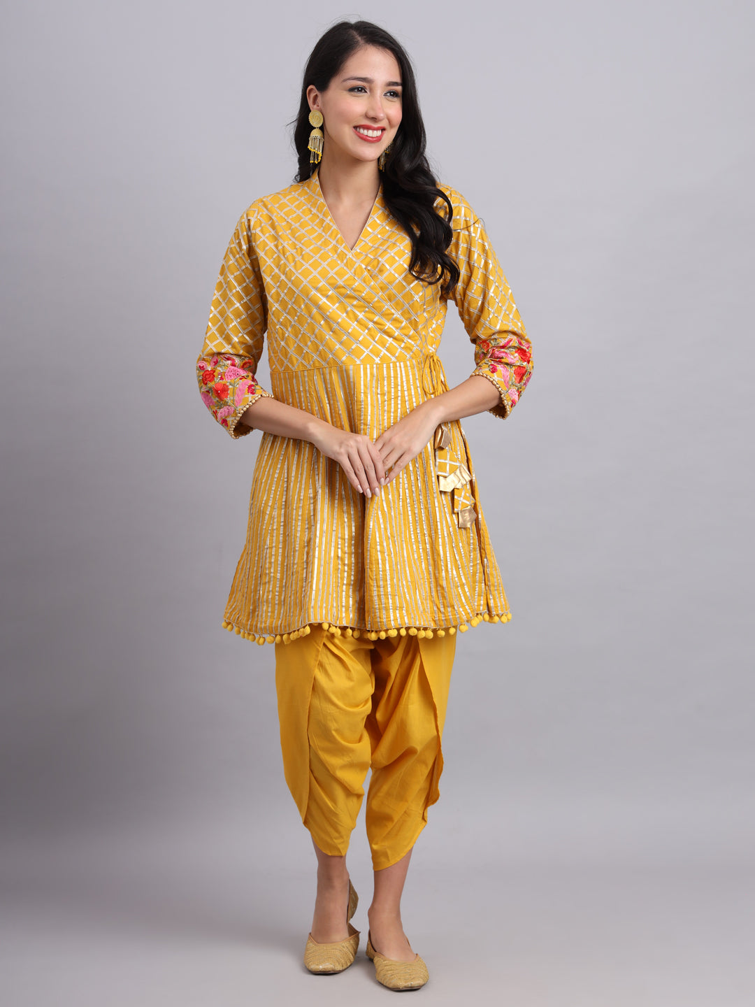 Sunflare Grace Ethnic Gota Kurti for Festive Wear – Traditional Designer Kurti for Women