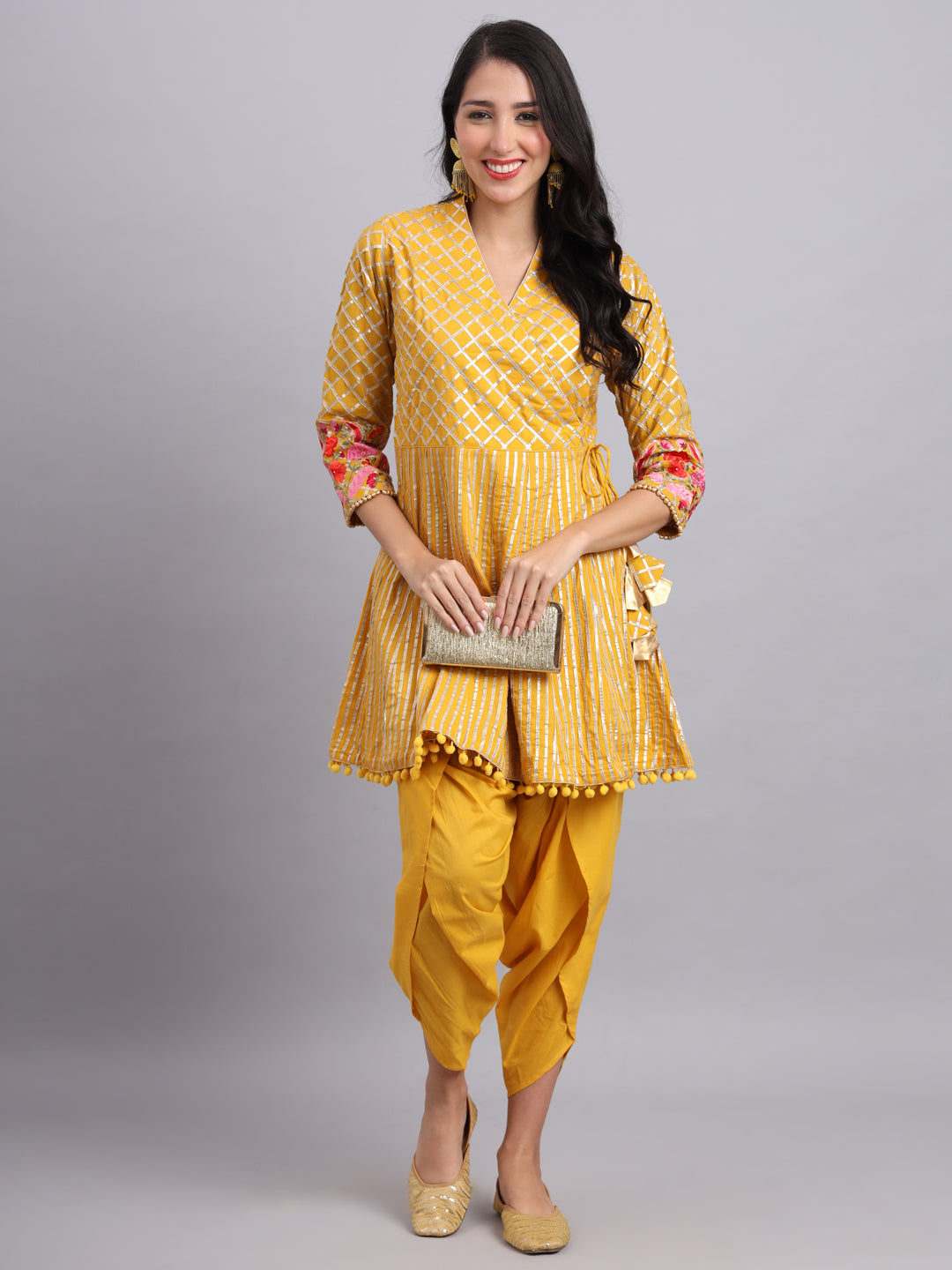 Sunflare Grace Ethnic Gota Kurti for Festive Wear – Traditional Designer Kurti for Women