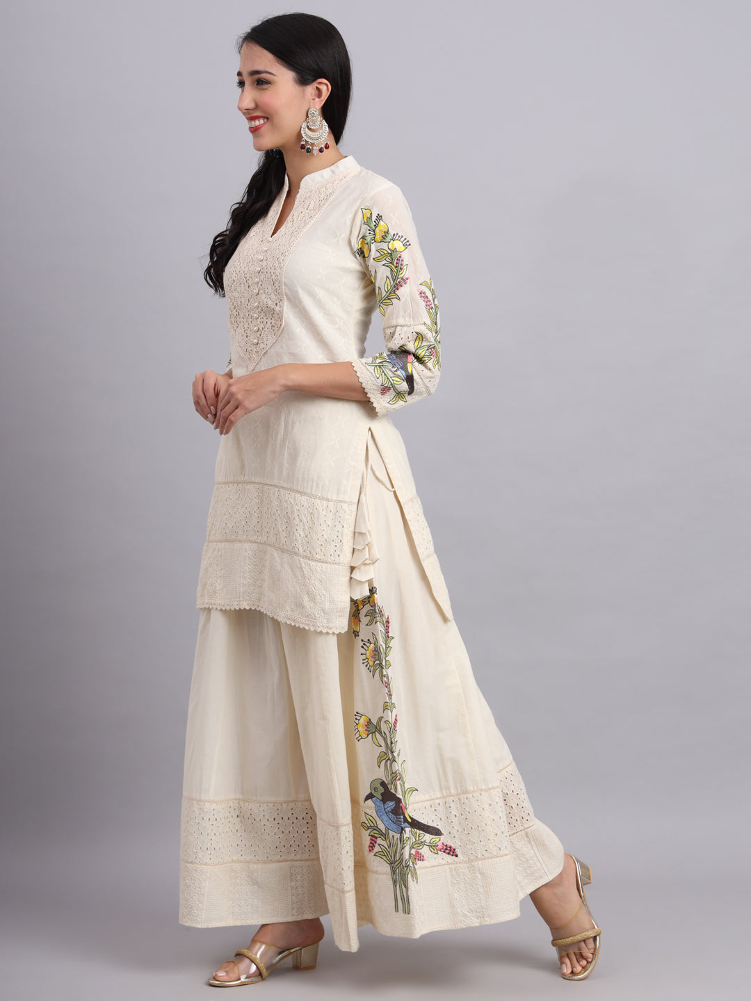 Royal Peacock Print Kurti for Women – Ethnic Wear