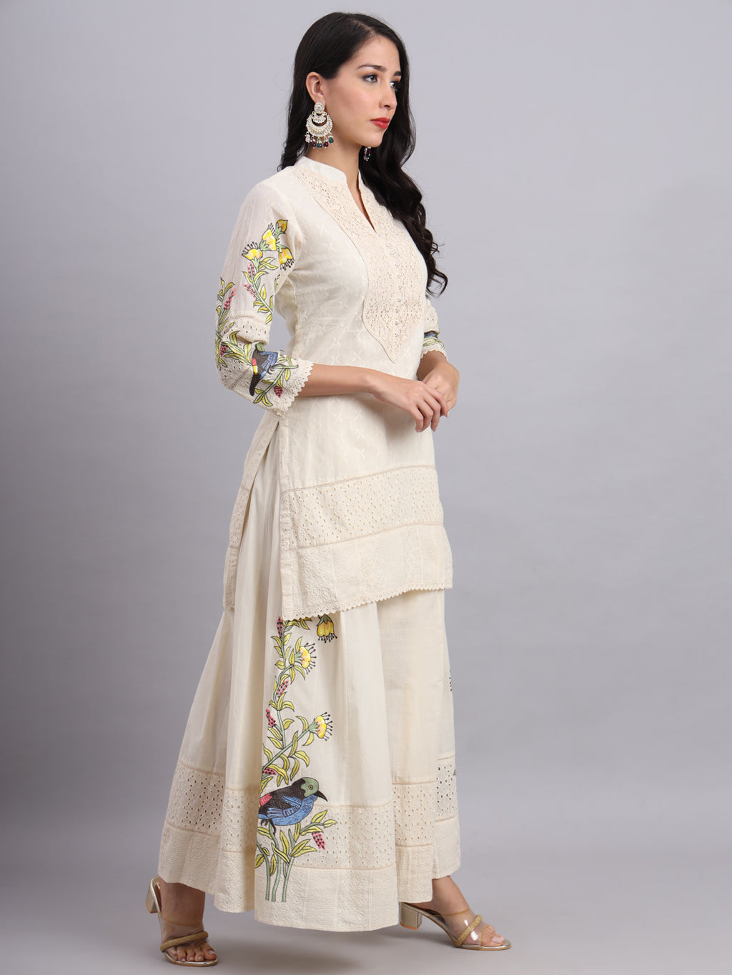 Royal Peacock Print Kurti for Women – Ethnic Wear