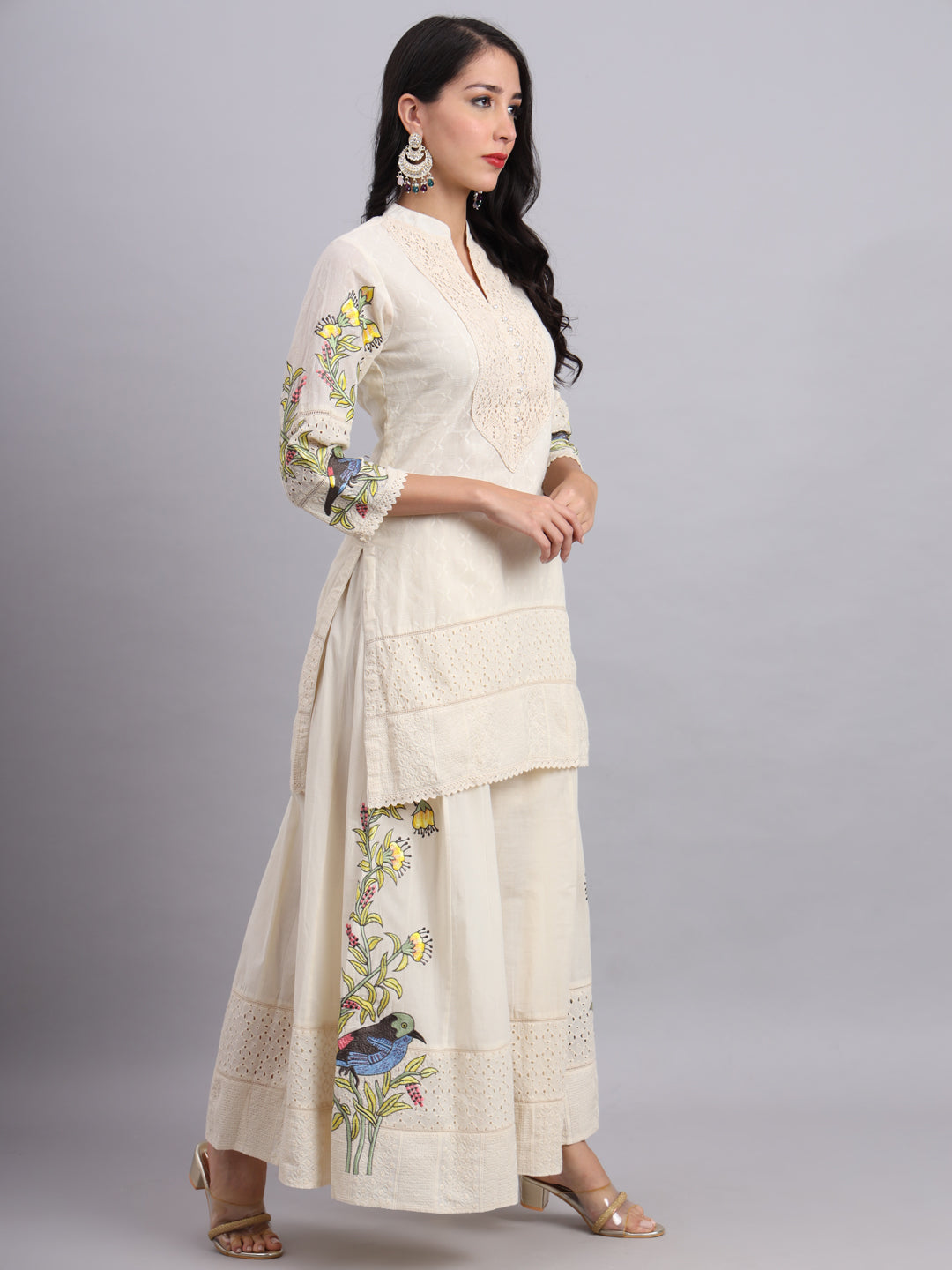 Royal Peacock Print Kurti for Women – Ethnic Wear