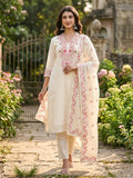 Kareena Kurta 3-Piece Set with Parsi Embroidery