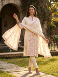 Ambi Cotton Kurta Set with Delicate Parsi Embroidery