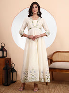 Aliya Cut Anarkali Parsi Embroidery With Lining