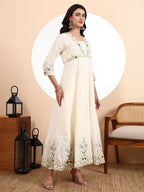 Aliya Cut Anarkali Parsi Embroidery With Lining