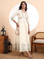 Aliya Cut Anarkali Parsi Embroidery With Lining