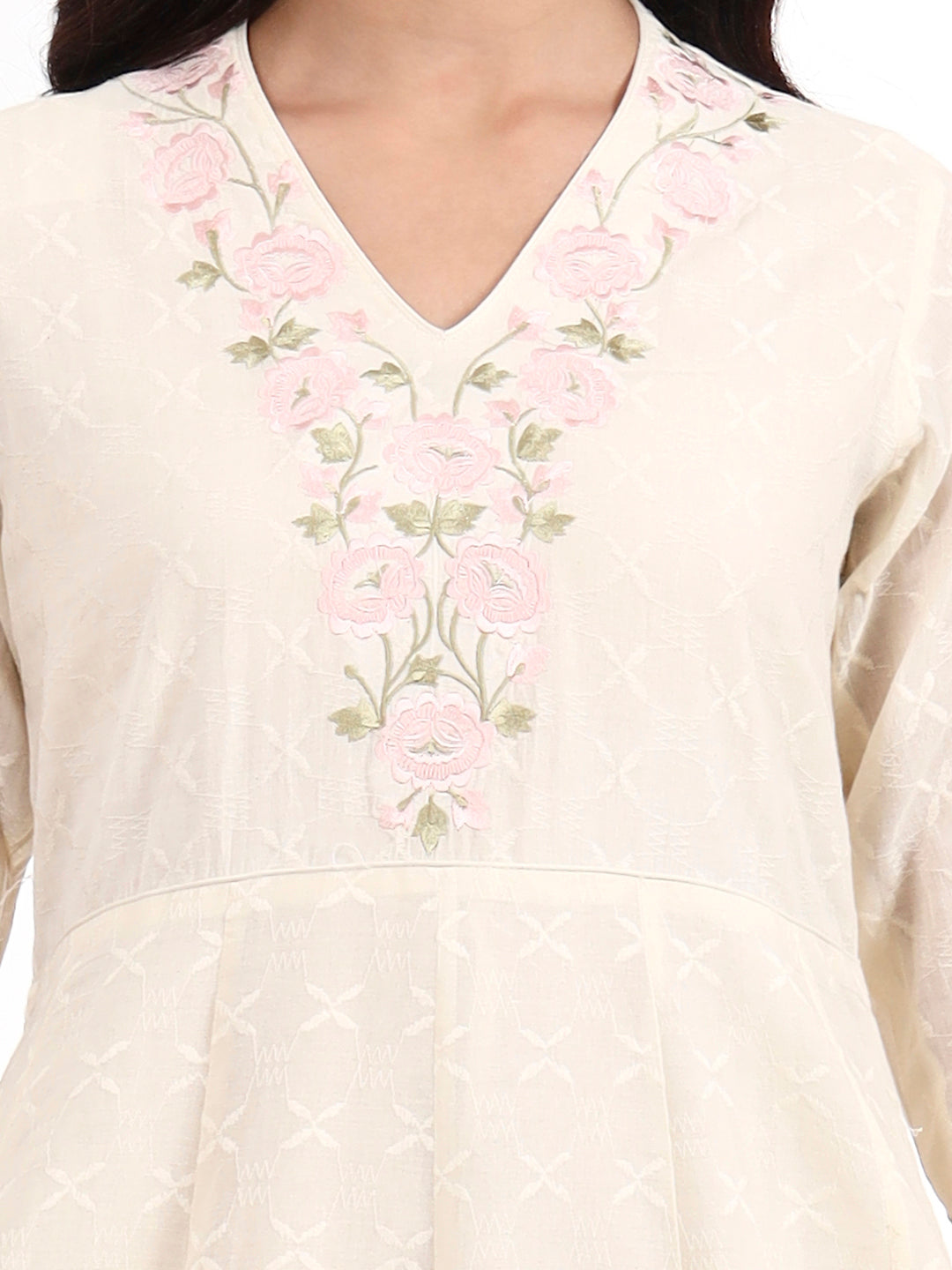 Sana Anarkali with Parsi Embroidery