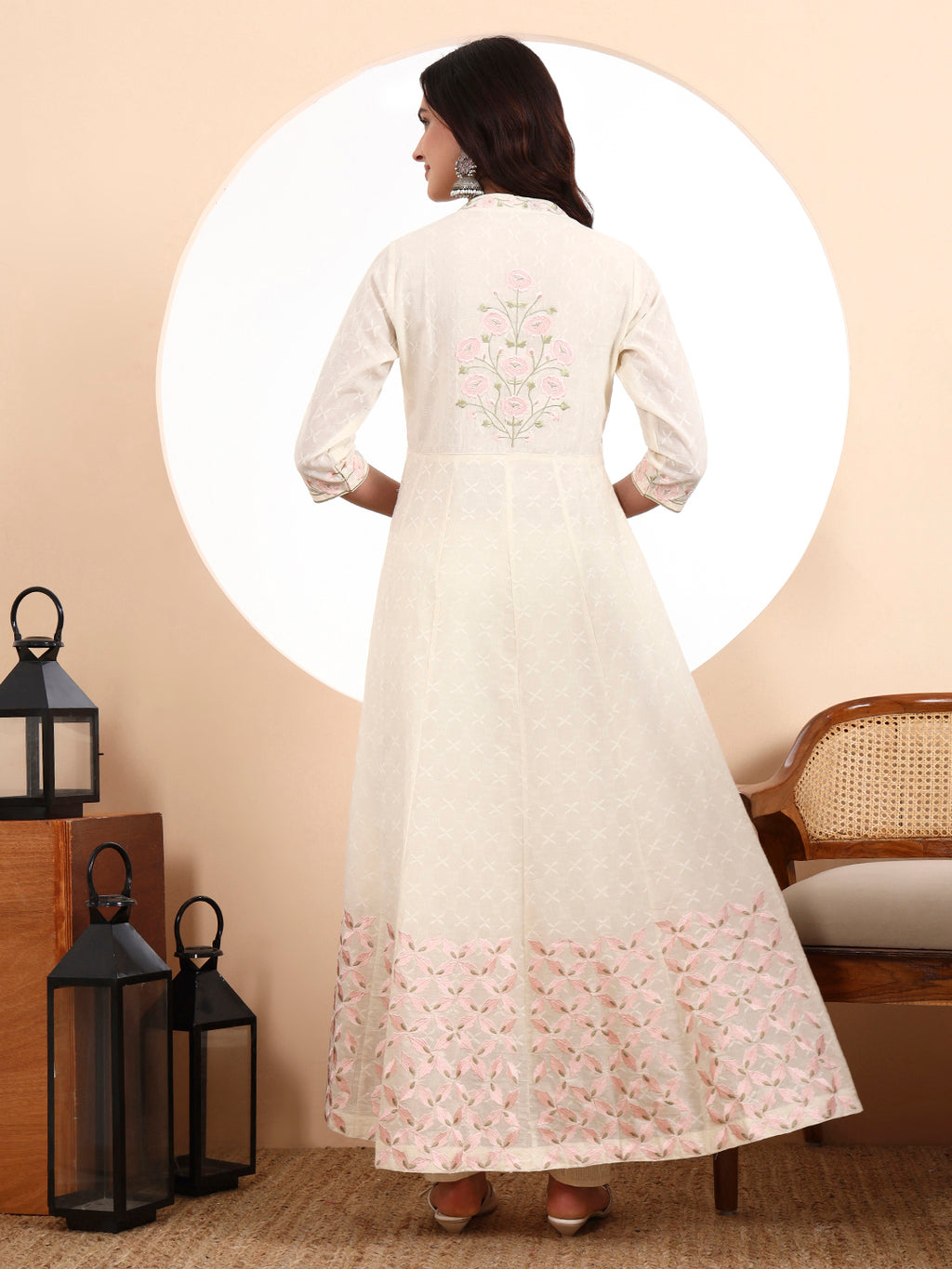 Sana Anarkali with Parsi Embroidery