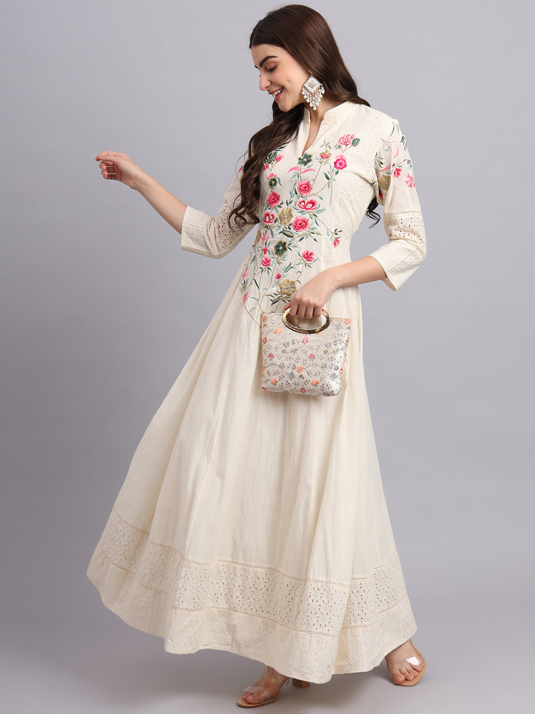 Royal Bloom Anarkali Suit for Women – Elegant Wedding & Festive Ethnic Wear