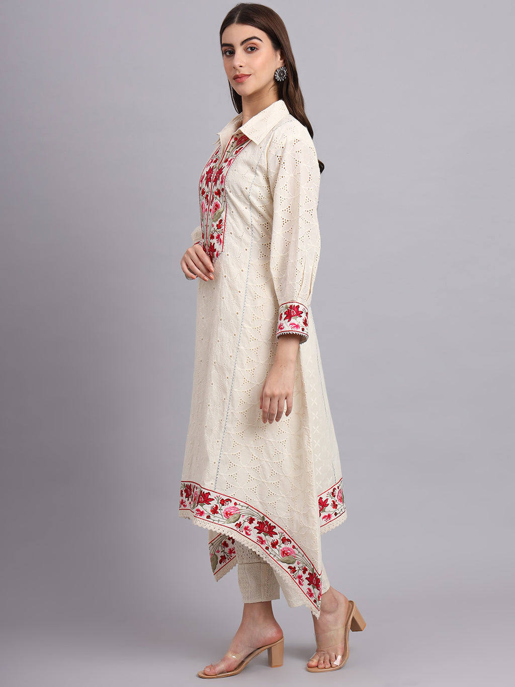 Fish Cut Kurta and Pants – Designer Ethnic Kurta Set for Women