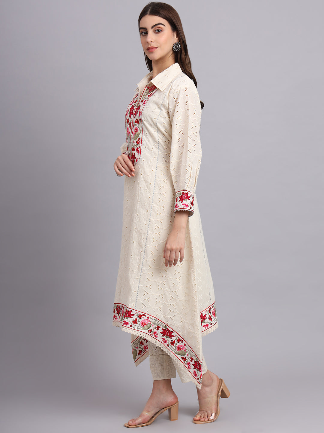 Fish Cut Kurta and Pants – Designer Ethnic Kurta Set for Women