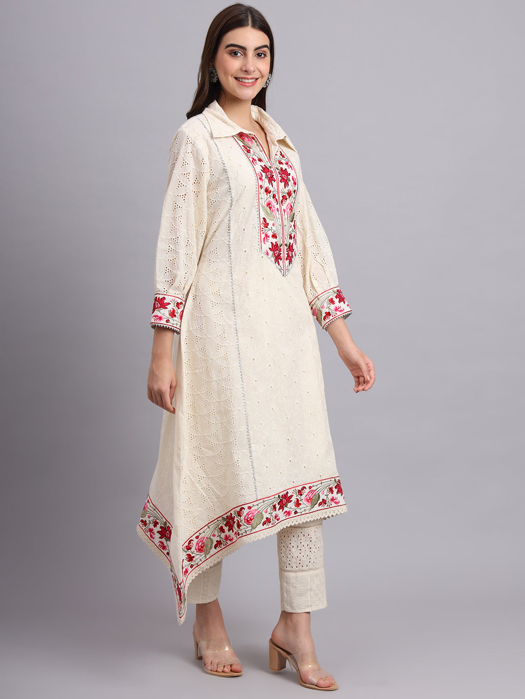 Fish Cut Kurta and Pants – Designer Ethnic Kurta Set for Women