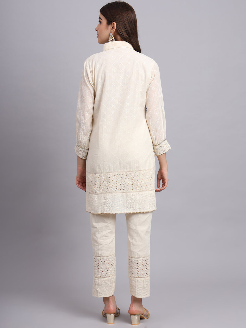 Zari Short Kurta and Pants Set – Trendy Party Wear & Ethnic Outfit for Women