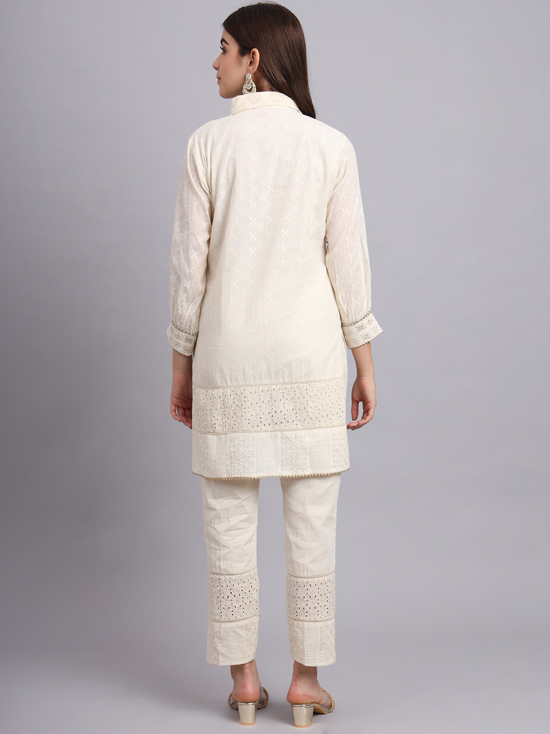 Zari Short Kurta and Pants Set – Trendy Party Wear & Ethnic Outfit for Women