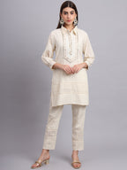 Zari Short Kurta and Pants Set – Trendy Party Wear & Ethnic Outfit for Women