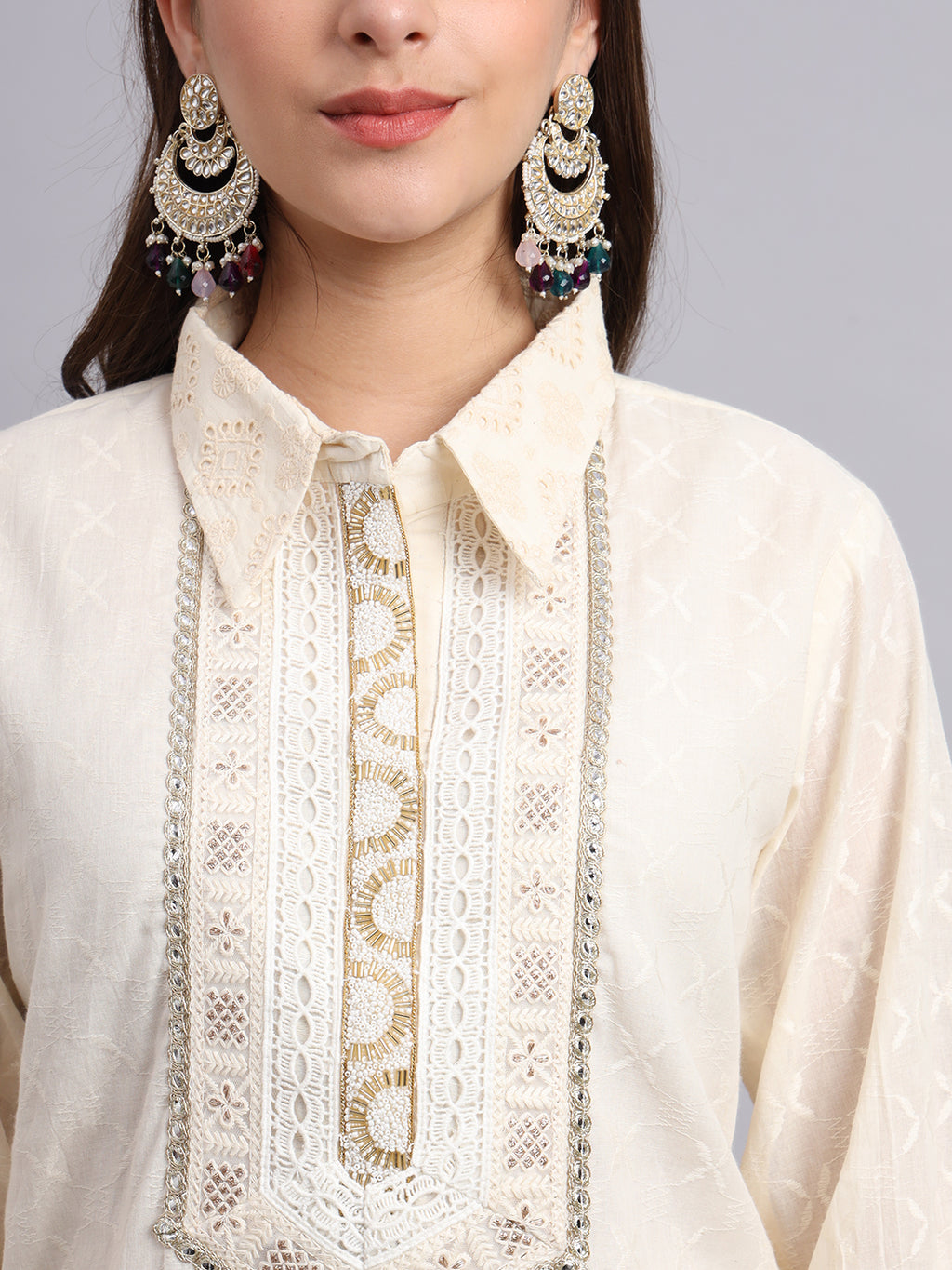 Zari Short Kurta and Pants Set – Trendy Party Wear & Ethnic Outfit for Women