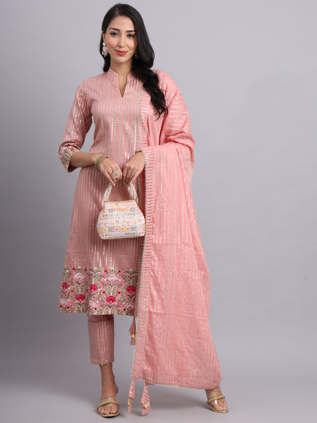 Anarkali with lining