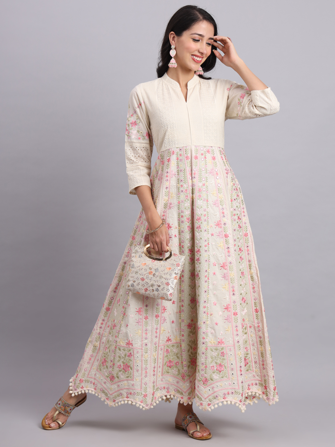 Anarkali with lining 3